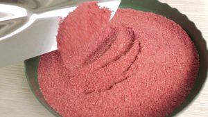 Phân Kali đỏ với dạng bột màu hồng rất đặc trưng