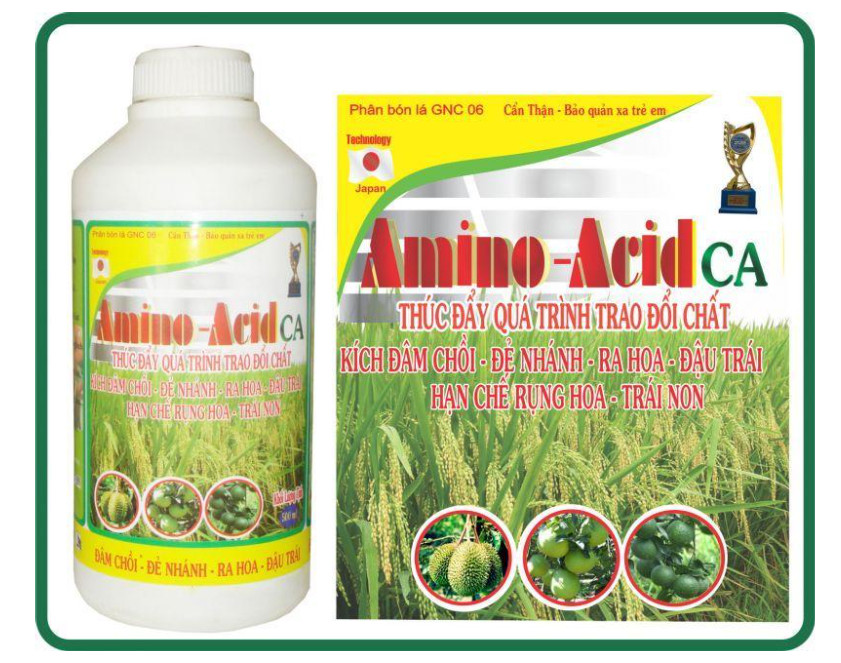 Một vài sản phẩm phân bón lá amino acid