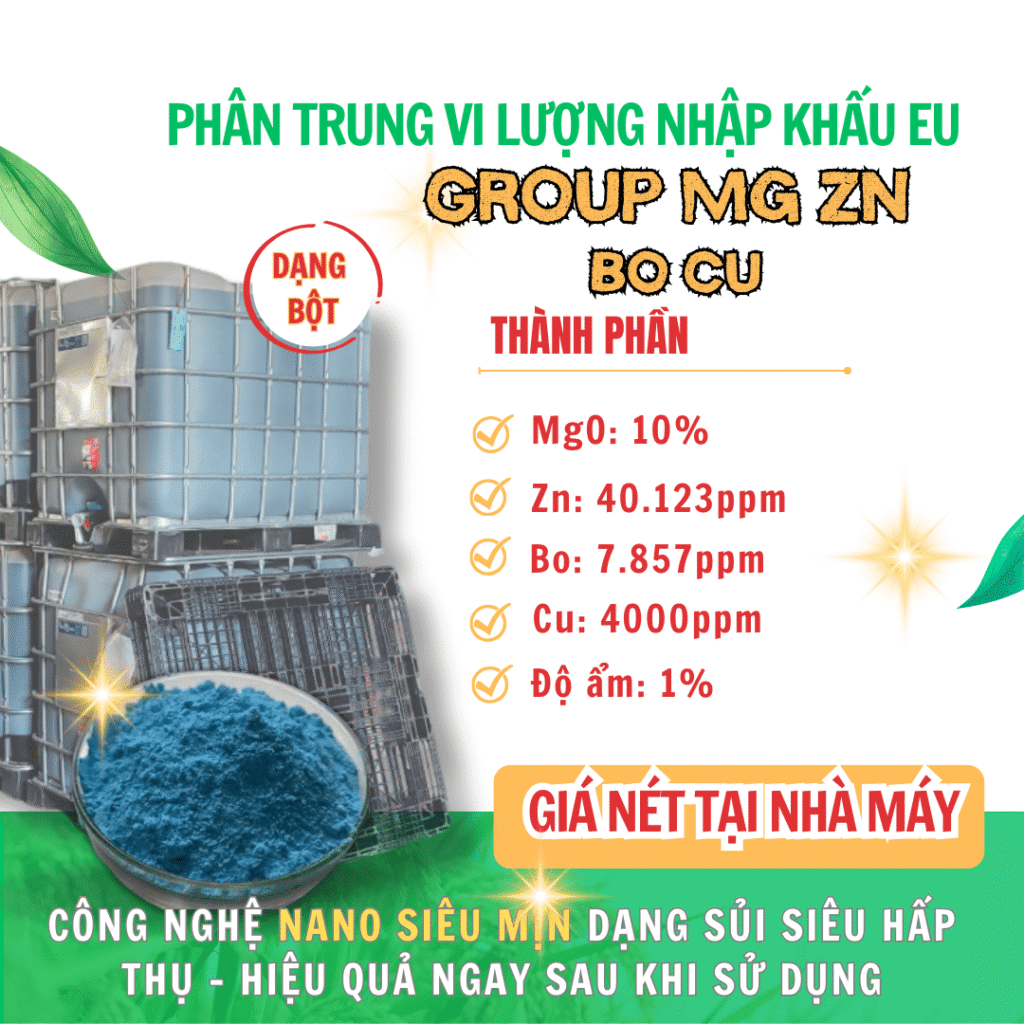 PHÂN BÓN VI LƯỢNG GROUP MAGIE ZN BO CU PHÂN BÓN VI LƯỢNG GROUP MAGIE ZN BO CU
