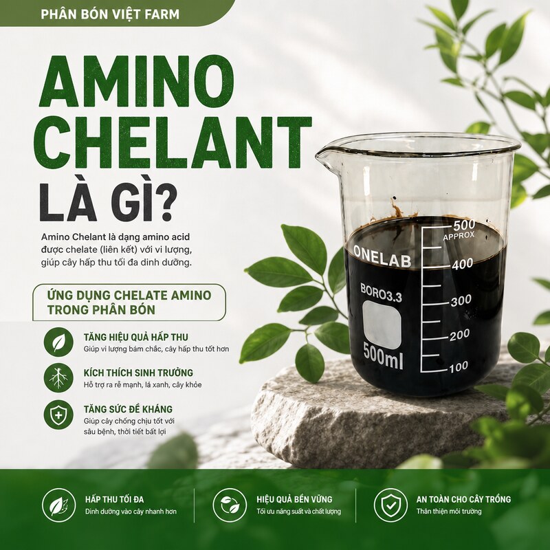 Amino Quelant Là Gì? Ứng Dụng Chelate Amino Trong Phân Bón 1 Amino Quelant 1