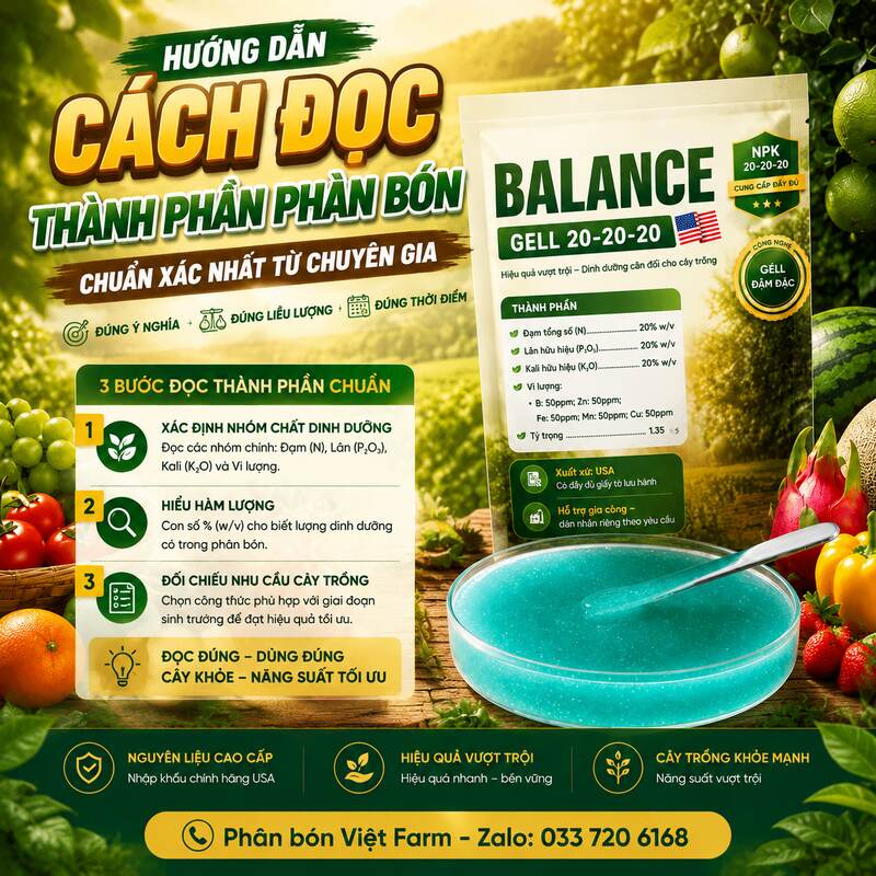 cach doc thanh phan phan bon vf